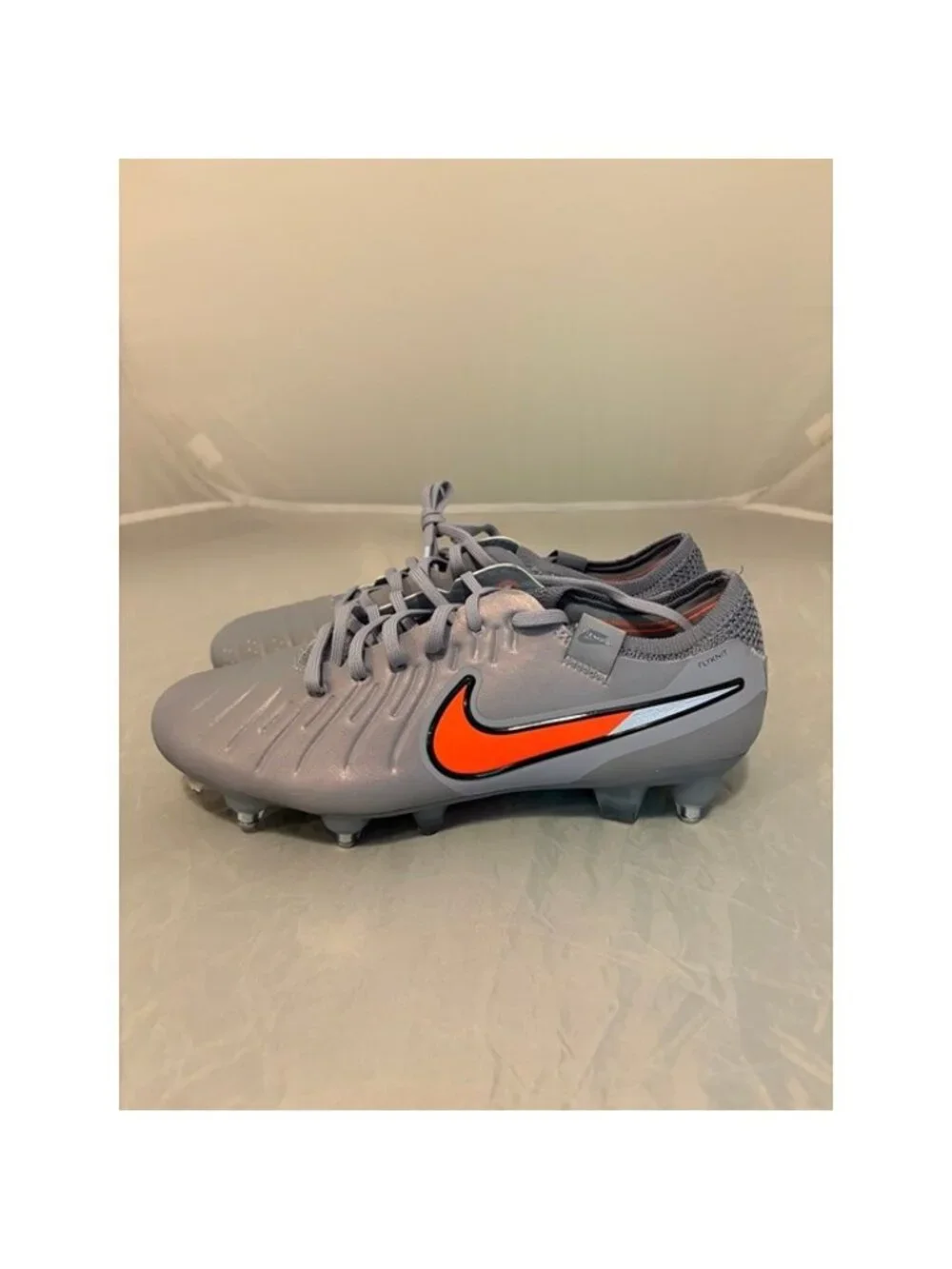 Nike Tiempo Legend 10 elite SG Pro AC Soccer cleats size 8 IM0457 400 silver